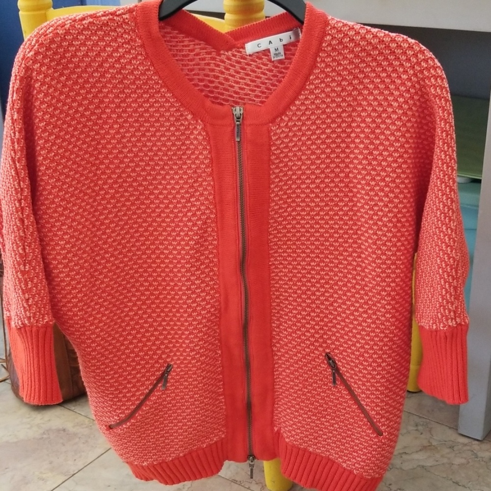 Cabi Coral Sweater 3/4 sleeve